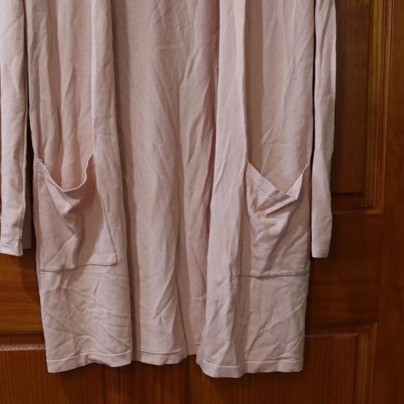 Mystree Pale Pink Cardigan Sweater NWT Small Italian Knit Button Front Style - Picture 2 of 8